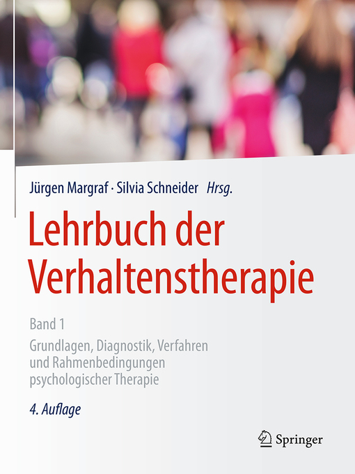 Title details for Lehrbuch der Verhaltenstherapie, Band 1 by Jürgen Margraf - Available